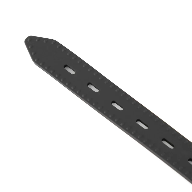 Close-up of silicone ball gag strap showing soft, flexible, and body-safe material with adjustable buckles