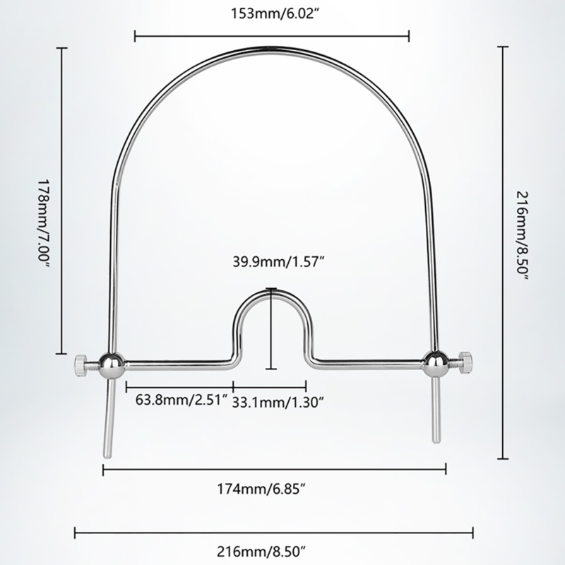 Dimensions and measurements of Slave Metal Orbit Gag for proper fit