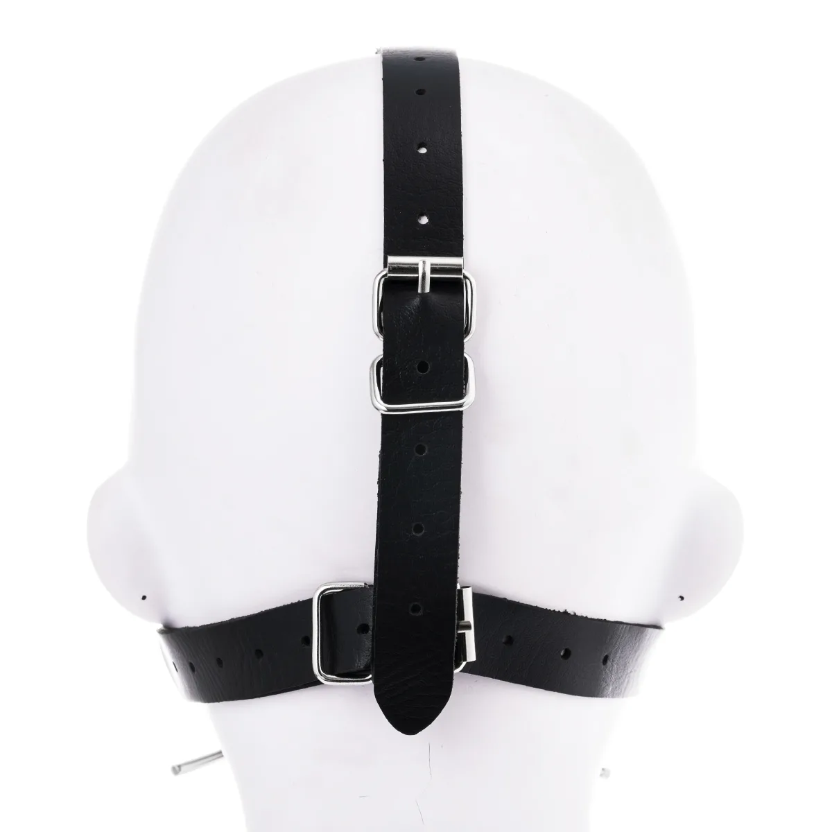 Back view of Spider Gag showing PU leather straps at the back of the head